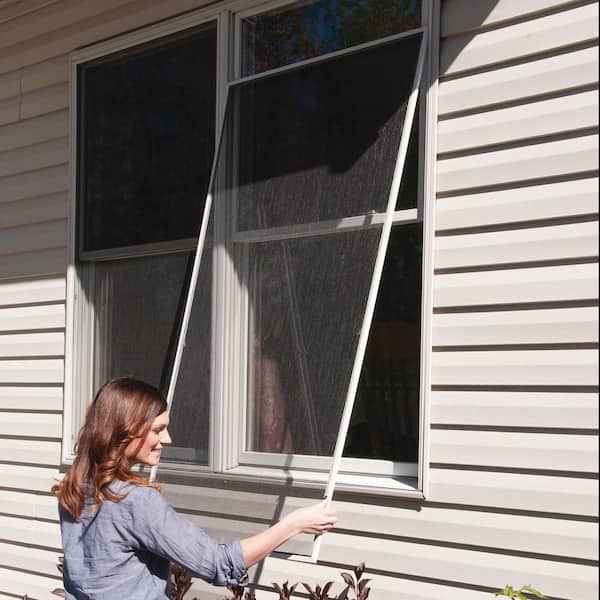 5/16 in. x 84 in. White Aluminum Screen Frame Piece