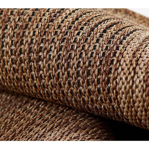 Hampton Natural 6 x 9 ft. Machine Made Geometric Polypropylene Rectangle Area Rug