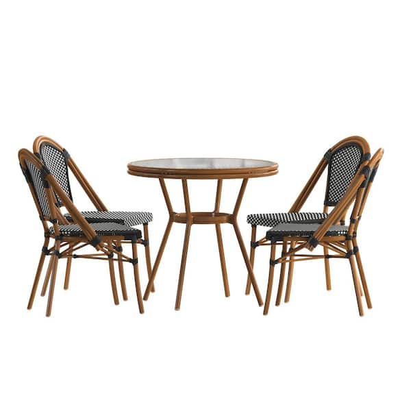 Carnegy Avenue Brown 5-Piece Aluminum Outdoor Dining Set