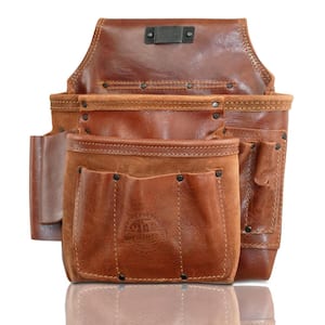 8-Pocket Framers Professional Tool Pouch with Ambassador Series Top Grain Leather