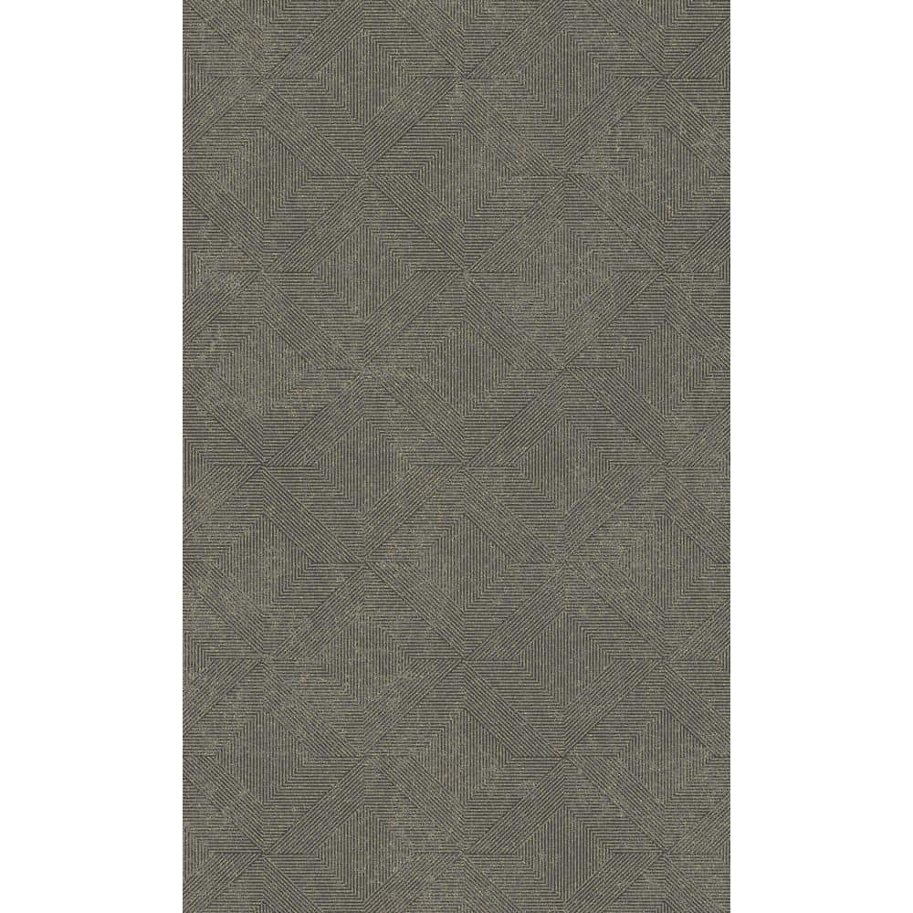 Dark Grey Soft Diamond Geometric Printed Non-Woven Non-Pasted Textured Wallpaper 57 sq. ft. price history on PriceWatchPro