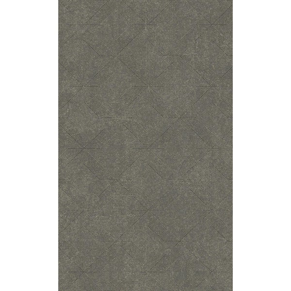 Walls Republic Dark Grey Soft Diamond Geometric Printed Non-Woven Non-Pasted Textured Wallpaper 57 sq. ft.