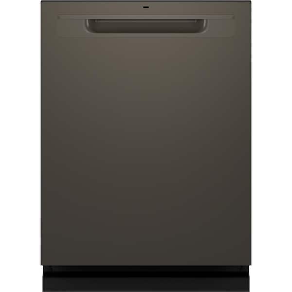 GE 24 in. Slate Top Control Built-In Tall Tub Dishwasher with 3rd Rack, Bottle Jets, 45 dBA