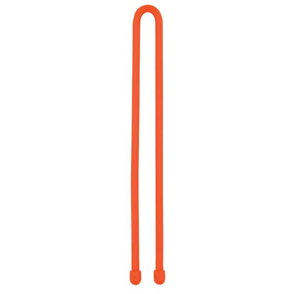 NITE IZE GEAR TIE® REUSABLE RUBBER TWIST TIE™ 6 - BRIGHT ORANGE 2 PAC -  Sportfish Outfitters