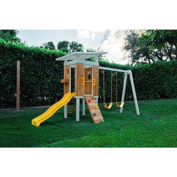 Forrest Modern outdoor wooden swing set