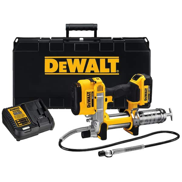 20V MAX Cordless 10,000 PSI Variable Speed Grease Gun and Cordless Electric Portable Inflator with 4Ah Battery & Charger
