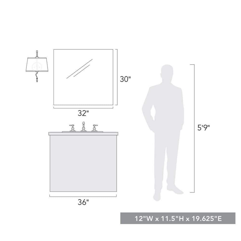 Ryleigh 19.63" Matte Black Dimmable Swing Arm Wall Sconce