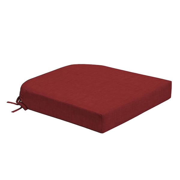 Foam Outdoor Round Back Seat Cushion 20 x 19 Made with ProFoam Rain-Proof Fade Resistant Ruby Red Leala