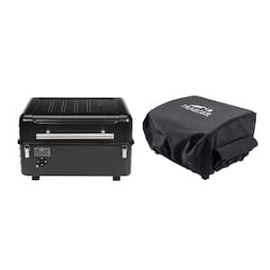 Ranger Pellet Grill and Smoker in Black with Cover