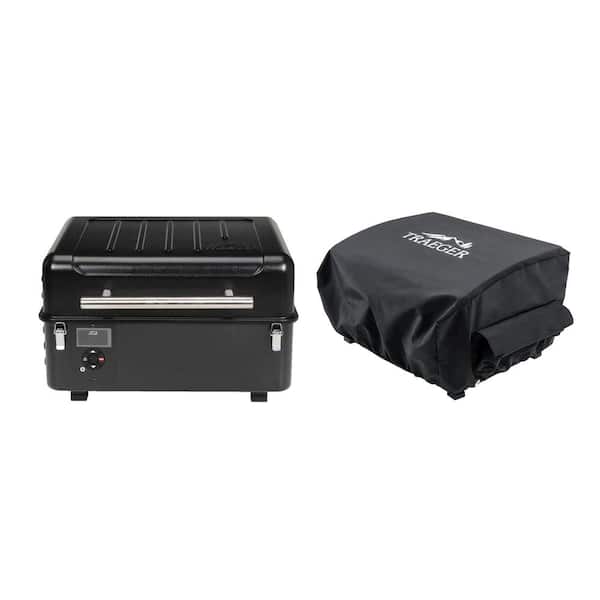 Traeger Ranger Pellet Grill and Smoker in Black with Cover