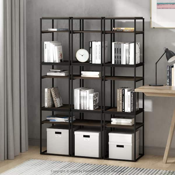 Furinno Moretti 21.9 in. French Oak Grey Modern Lifestyle 2