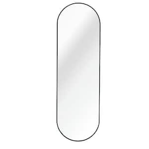 20 in. W x 63 in. H Black Vanity Mirror Door Mirror Dresser Mirror with Metal Frame for Wall Bathroom Bedroom