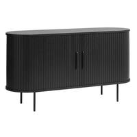 Nebula Black Oak Sideboard with Gliding Doors