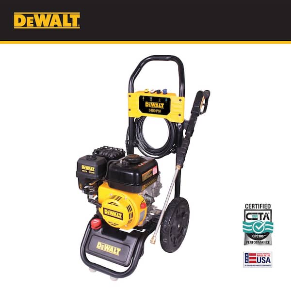 3400 PSI 2.5 GPM Gas Pressure Washer with Maintenance-Free Pump, Heavy-Duty Commercial Cold Water Power Washer