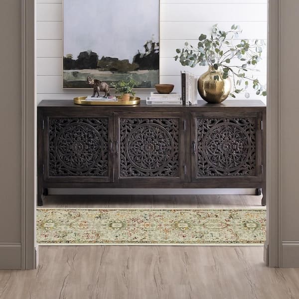 Medallion Multi 2 ft. x 7 ft. Indoor Runner Area Rug