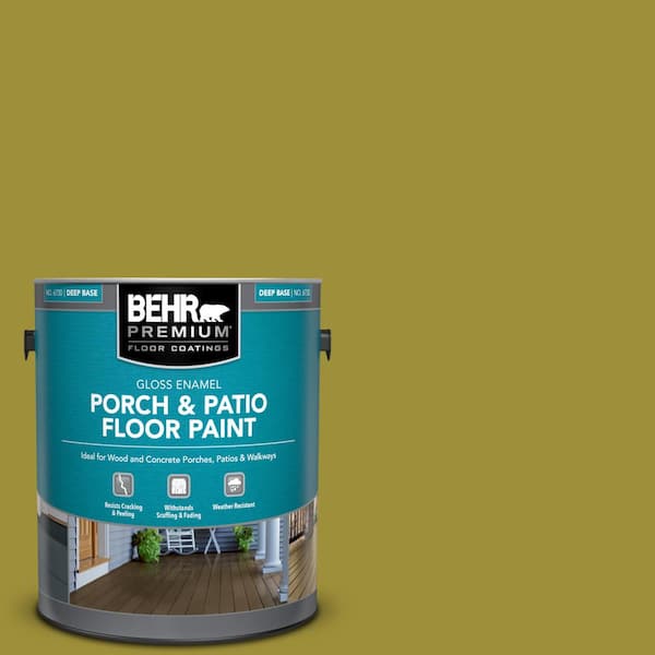 1 gal. Home Decorators Collection #HDC-MD-20 Banana Leaf Gloss Enamel Interior/Exterior Porch and Patio Floor Paint
