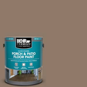 1 gal. #PPU5-05 Coconut Shell Gloss Enamel Interior/Exterior Porch and Patio Floor Paint