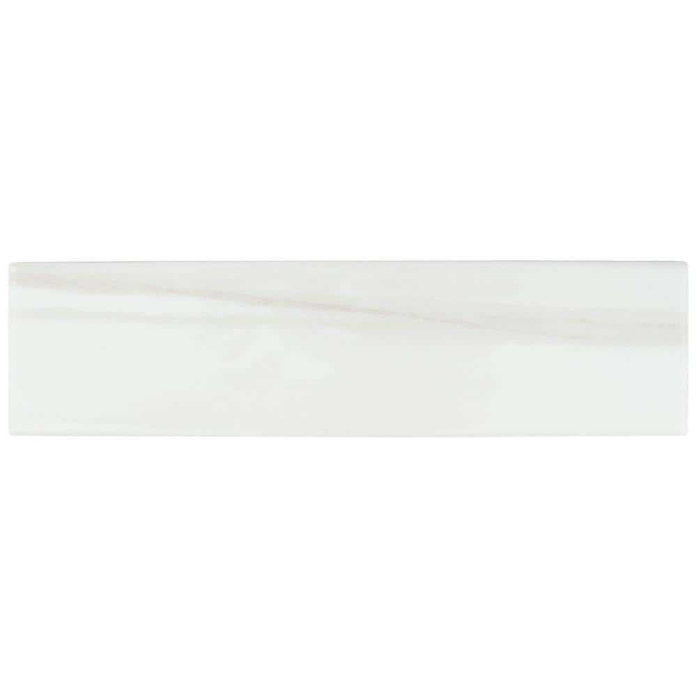 Blanc Glossy Ceramic 3x12 Subway Wall Tile