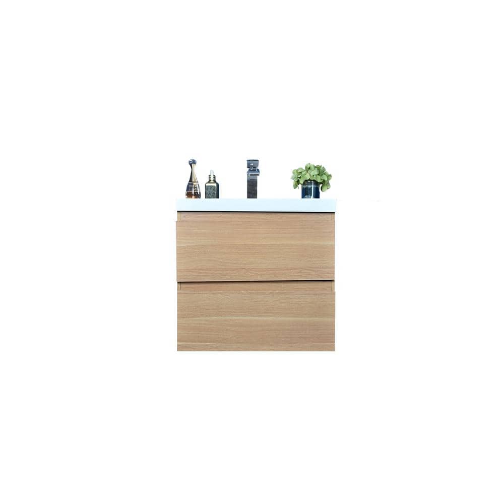 Bohemia 24 in. W White Oak in Rosewood with Reinforced Acrylic Vanity Top in White with White Basin price history on PriceWatchPro