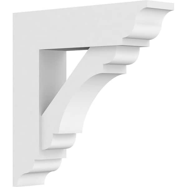 Ekena Millwork Standard Olympic 3 in. W x 16 in. H x 16 in. D Signature Urethane Polyurethane Bracket With Traditional Ends