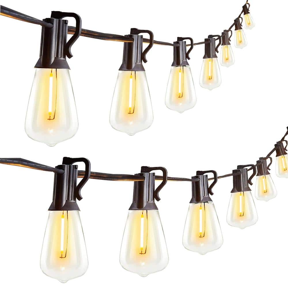 25-Light 50 ft. Outdoor Plug-In Integrated LED Fairy String-Light, ST38 LED