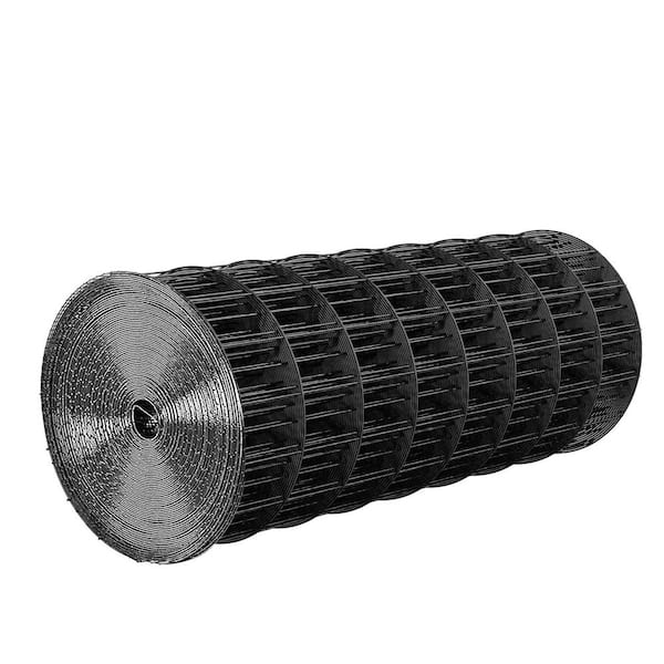 Hardware Cloth 24 in. x 25 ft., 2 x 3 in. Mesh 16 Gauge Galvanized Wire Mesh Roll, Weather-Resistant Vinyl Coated Garden
