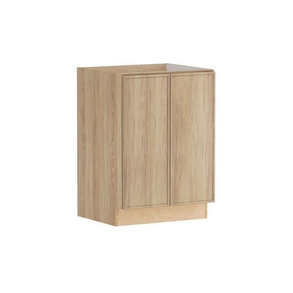 Designer Series Renly 24 in. W x 21 in. D x 34.5 in. H Assembled Slim Shaker Full Height Door Bath Cabinet in Sandstone