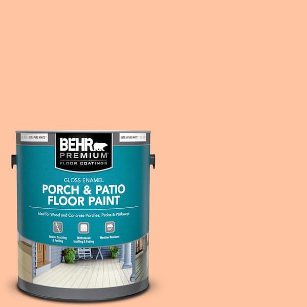 BEHR PREMIUM 1 gal. #P200-3 Tomorrows Coral Gloss Enamel Interior/Exterior Porch and Patio Floor Paint