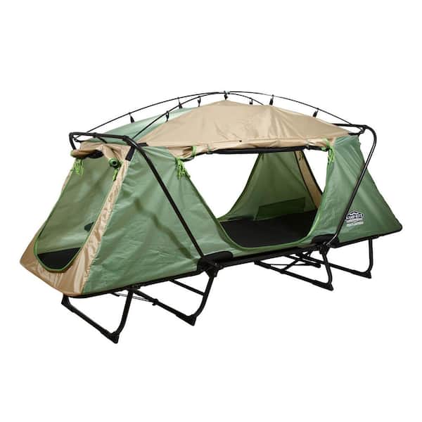 Kamp-Rite Oversize Tent Cot Folding Outdoor Camping Hiking Sleeping Bed, Tan
