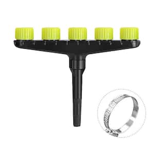 5-Head Agriculture Atomizer Nozzles Garden Lawn Water Sprinklers Irrigation Spray with Adjustable Water Size