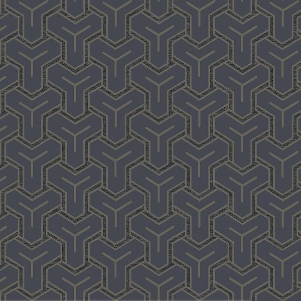 Advantage Gautier Blue Tessellate Wallpaper Sample