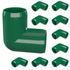 1/2 in. Furniture Grade PVC 90-Degree Elbow in Green (10-Pack)