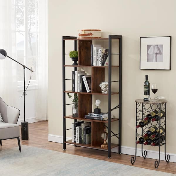 https://images.thdstatic.com/productImages/7c2e265e-55fd-4b3e-8658-857970f980a7/svn/brown-vecelo-bookcases-bookshelves-khd-dc-b02-1d_600.jpg