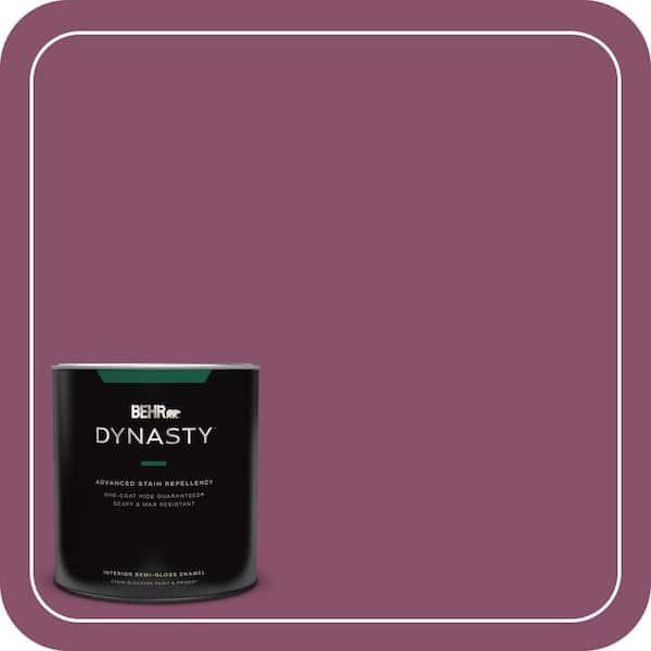 BEHR DYNASTY 1 qt. #M120-7 Raspberry Crush Semi-Gloss Enamel Interior Stain-Blocking Paint and Primer