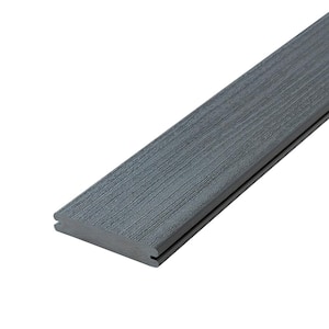 Paramount 1 in. x 5-4/9 in. x 20 ft. Mineral Grooved Edge Capped Cellular PVC Decking Board