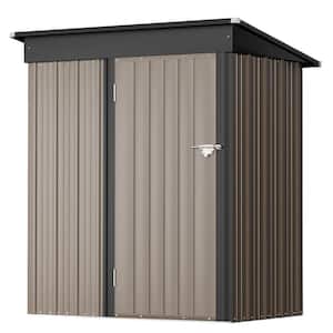 3 ft. W x 5 ft. D Outdoor Storage Metal Shed Lockable Metal Garden Shed for Backyard Outdoor (15 sq. ft.)