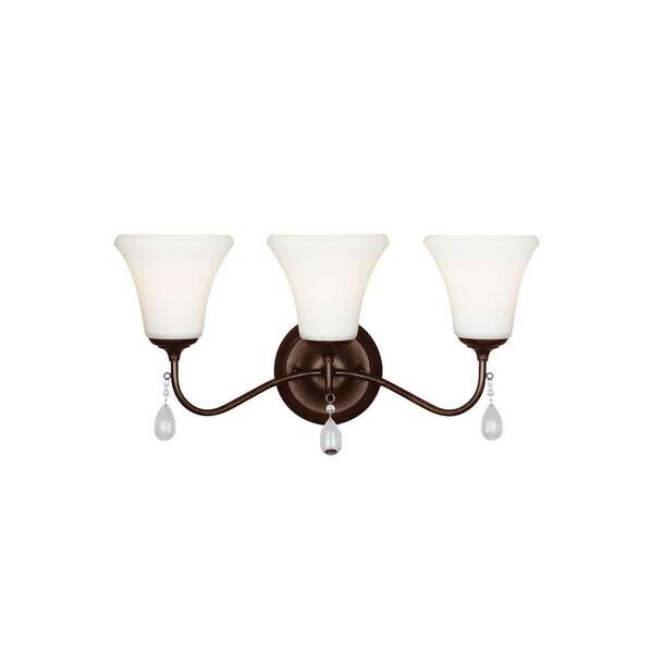 Generation Lighting West Town 3-Light Burnt Sienna Wall Sconce