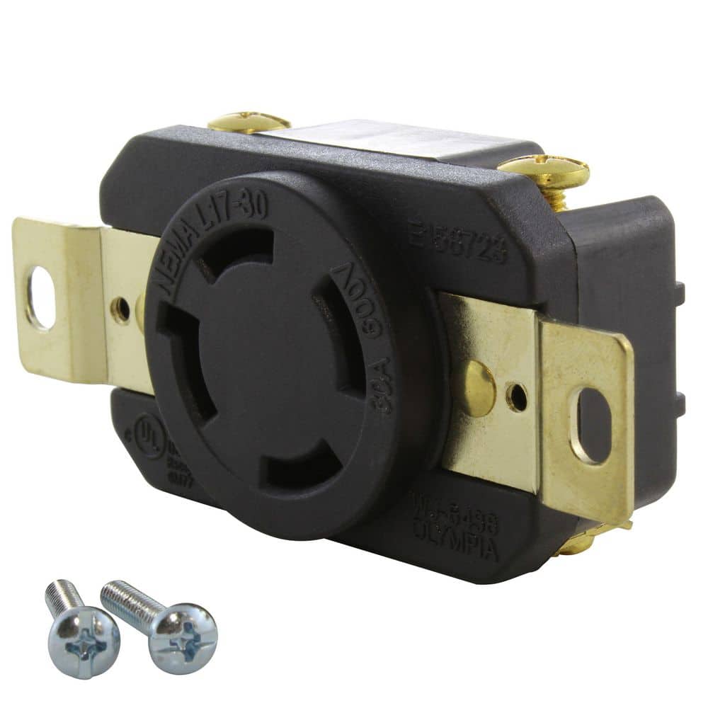 30A, 600V, NEMA L17-30R Flush Mount Locking Industrial Grade Outlet price history on PriceWatchPro
