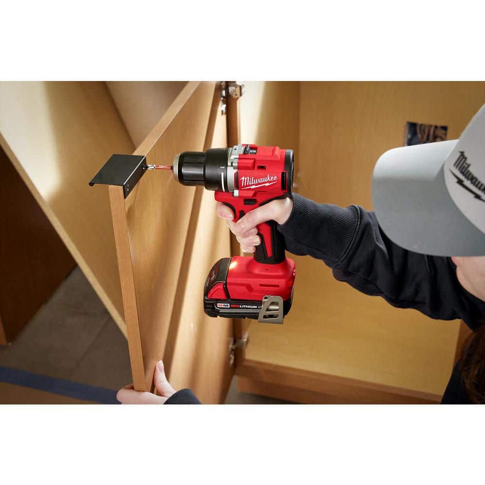 Milwaukee M18 18V Lithium Ion Brushless Cordless 1/2 in. Compact Drill Driver Tool Only - Image 6