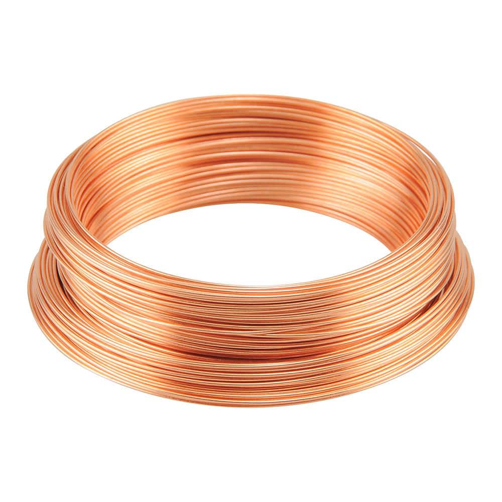 Hillman 50164 Utility Wire, 100 ft L, 24, Copper
