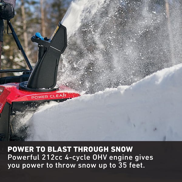 Toro Power Clear 721 R 21 in. 212 cc Single-Stage Self Propelled Gas Snow  Blower 38752 - The Home Depot
