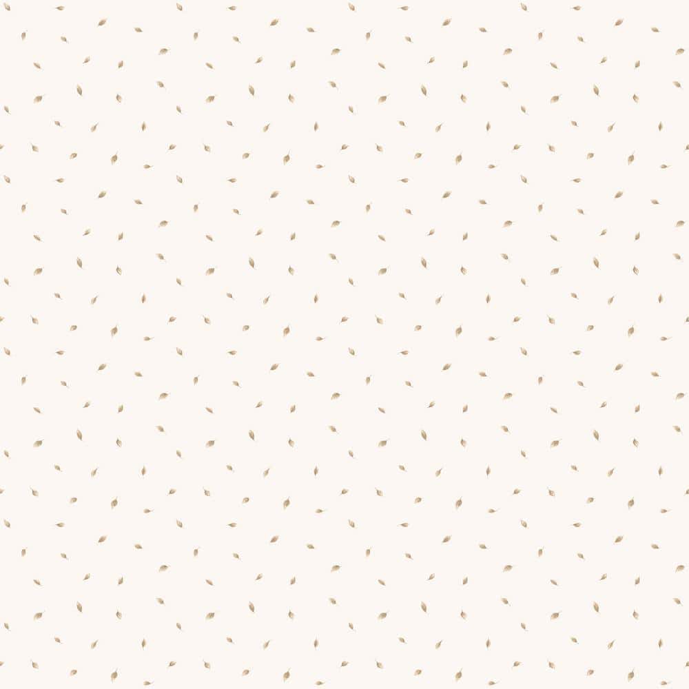 Miniatures 2 Beige Polka Dot Leaf Design Matte Finish Non-Pasted Vinyl on N