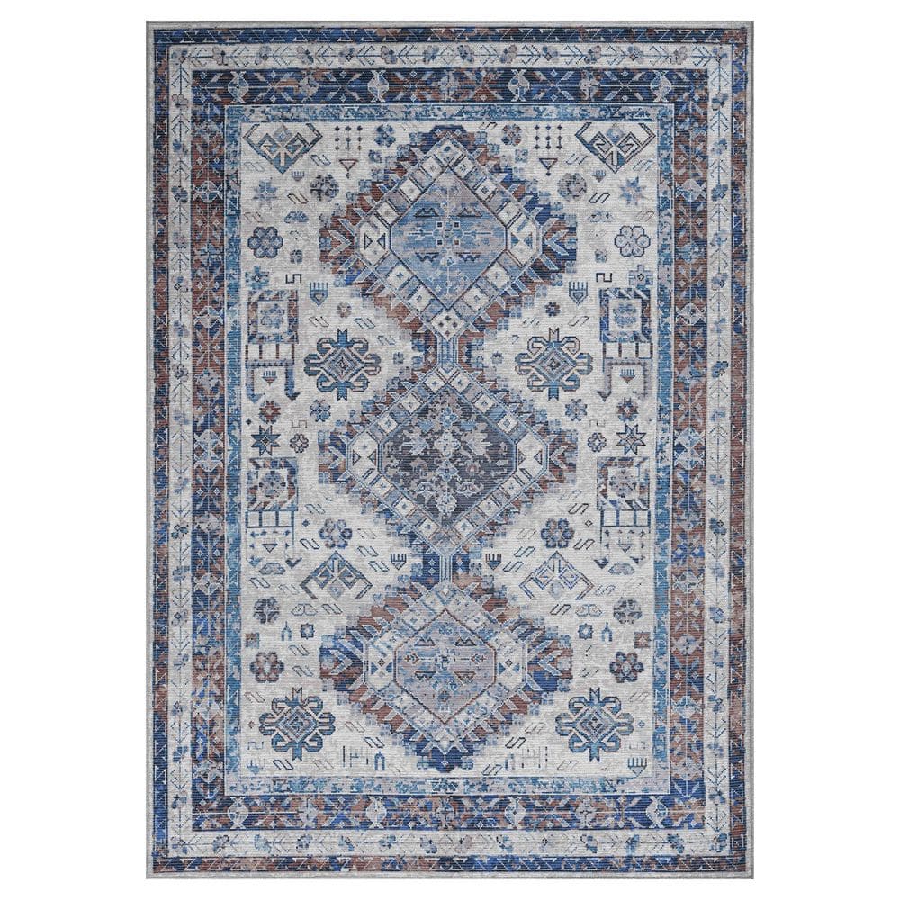 Alaska Beige/Red 5 ft. x 8 ft. Medallion Area Rug price history on PriceWatchPro