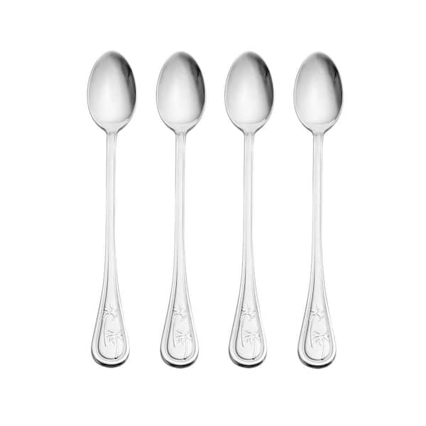 Towle Living Palm Breeze Stainless Steel Ice Beverage Spoons (Set of 4)
