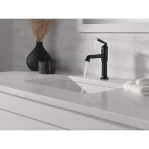 Saylor Single Handle Single Hole Bathroom Faucet in Matte Black