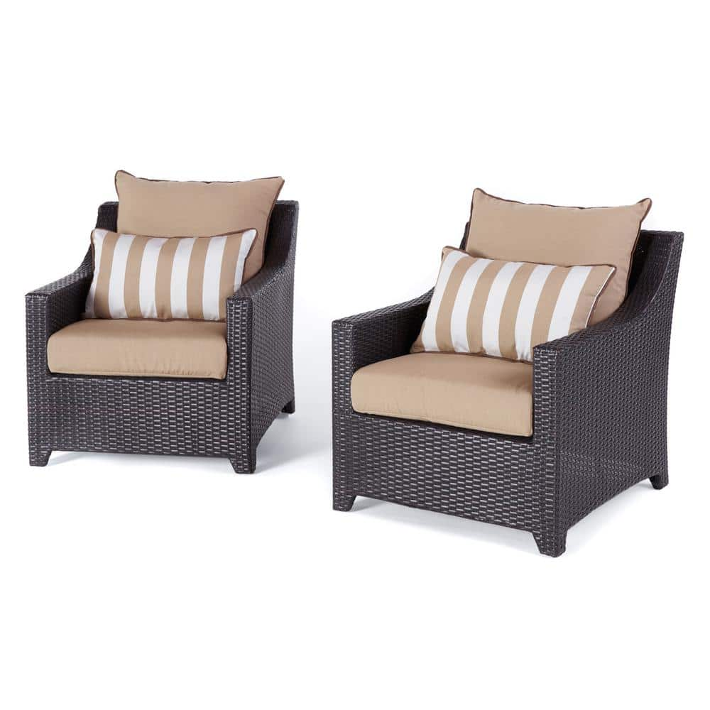 2 pack patio club chairs