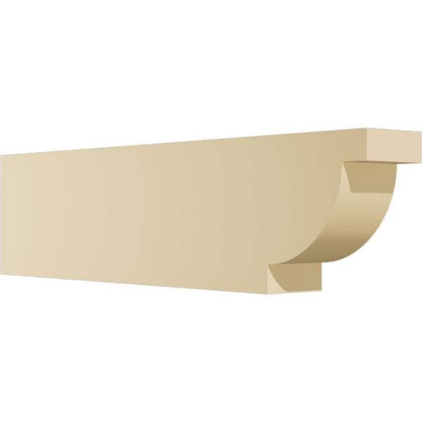 Ekena Millwork Standard Alpine 3 in. W x 6 in. H x 24 in. D Signature Urethane Rafter Tail Outlooker