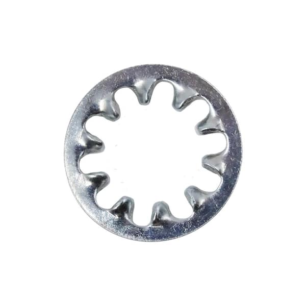 size 5/16 inch zinc plated steel internal tooth lock washer packet of 8 