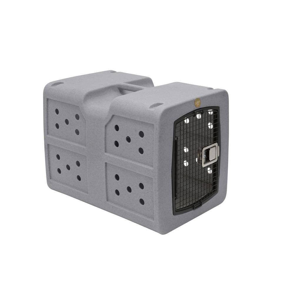 Dakota Large Dark Granite Polyethylene Dog Kennel with Ventilation