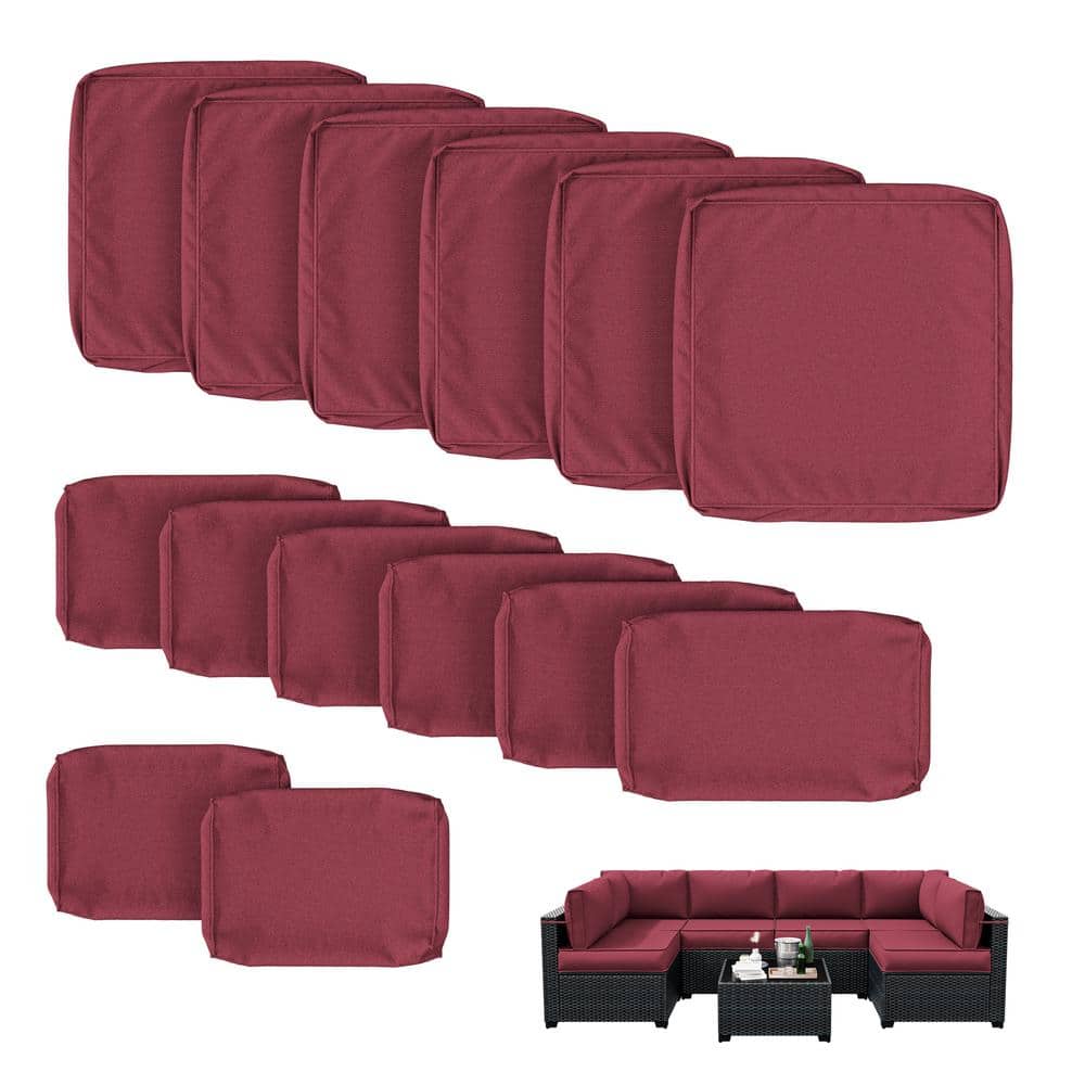 WNP 14-Piece Outdoor Cushion Cover Set (Slipcovers Only